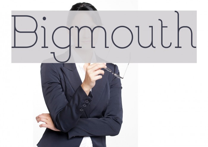 Bigmouth Font examples