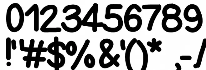 Bigness Font OTHER CHARS