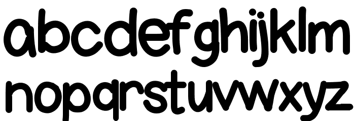 Bigness Font LOWERCASE