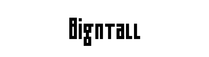 Bigntall  font caratteri gratis