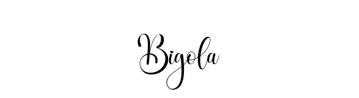 Bigola  Frei Schriftart Herunterladen