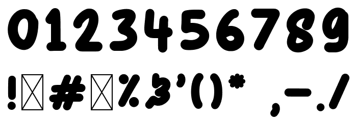 Bigolive Font OTHER CHARS