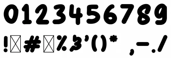 Bigolive Font OTHER CHARS