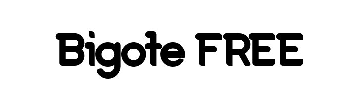 Bigote FREE  フリーフォントのダウンロード