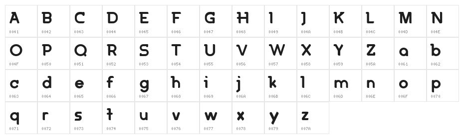 Bigote FREE Character Map
