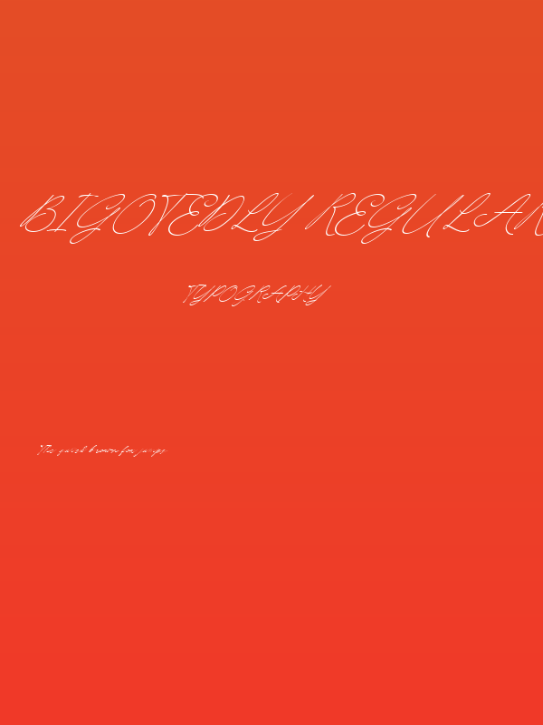 Bigotedly Regular Poster
