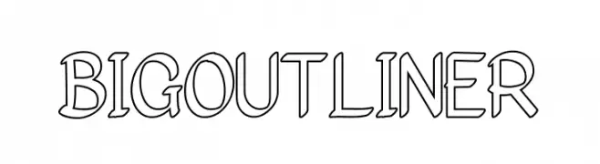 Bigoutliner  Frei Schriftart Herunterladen