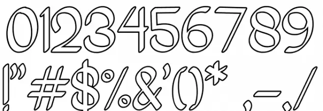 Bigoutliner Schriftart Anderer Schreiben