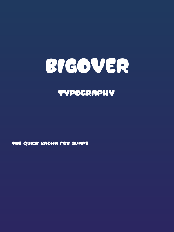 Bigover Poster