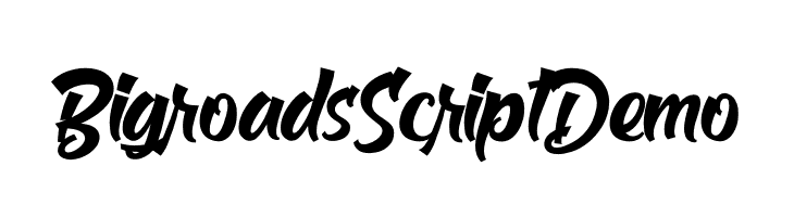 Bigroads Script Demo  Fuentes Gratis Descargar