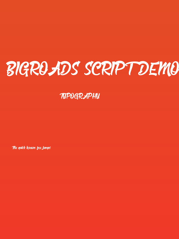 Bigroads Script Demo Poster