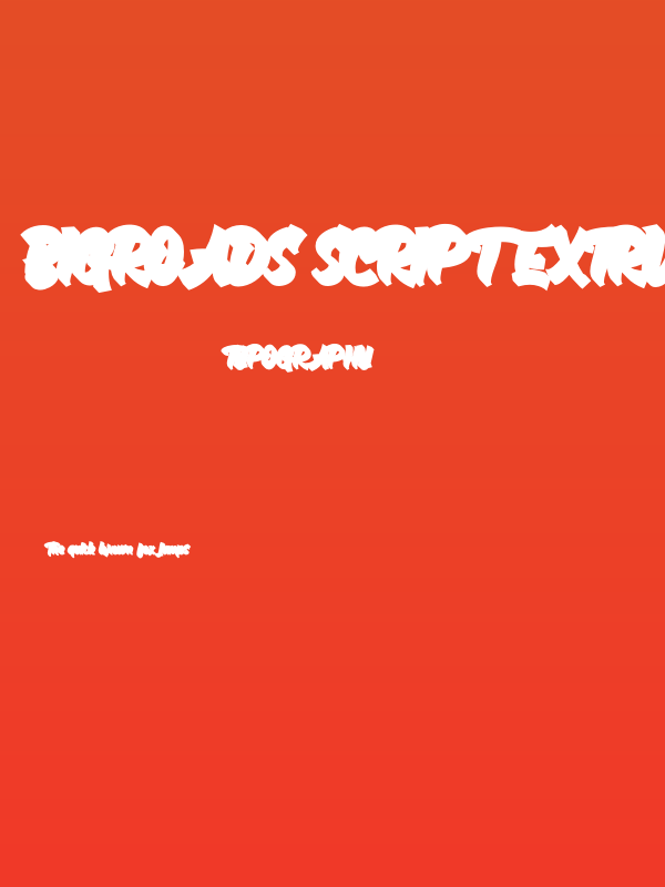 Bigroads Script Extrude Demo Extrude Poster