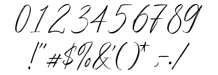 Bigsby Hills Demo Font OTHER CHARS