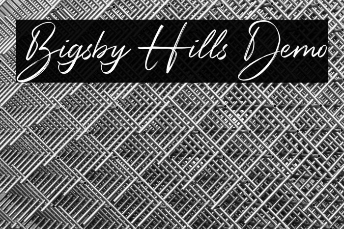 Bigsby Hills Demo Example 1