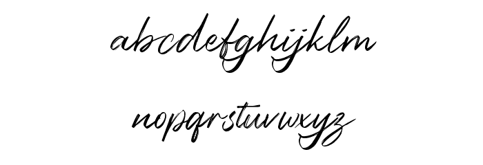 Bigsby Hills Demo Font LOWERCASE