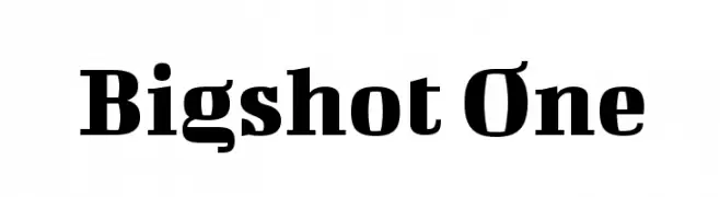 Bigshot One  免费字体下载