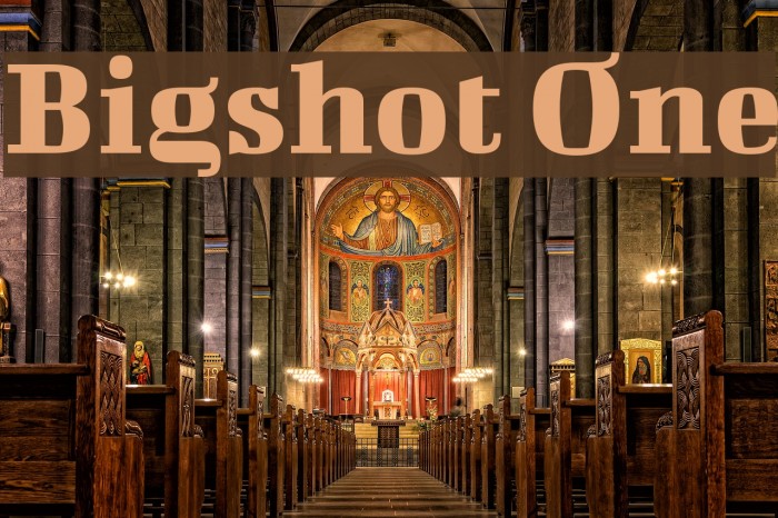 Bigshot One Font examples