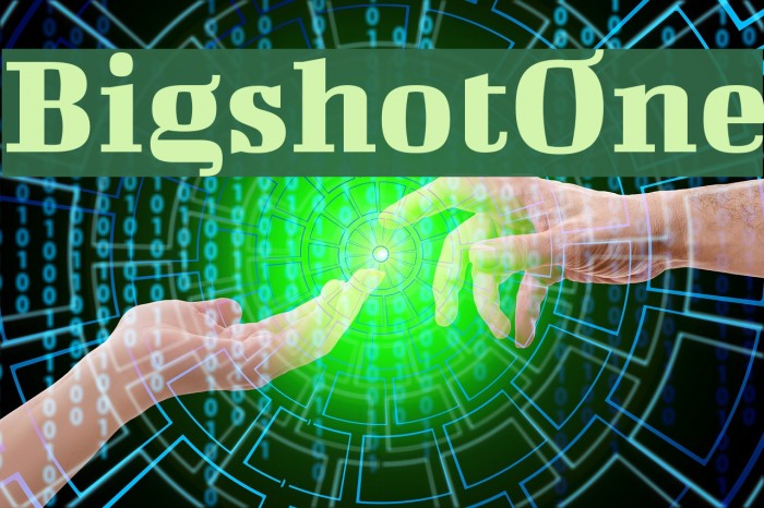 BigshotOne Font examples