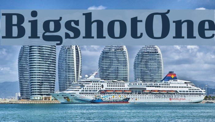 BigshotOne Font examples