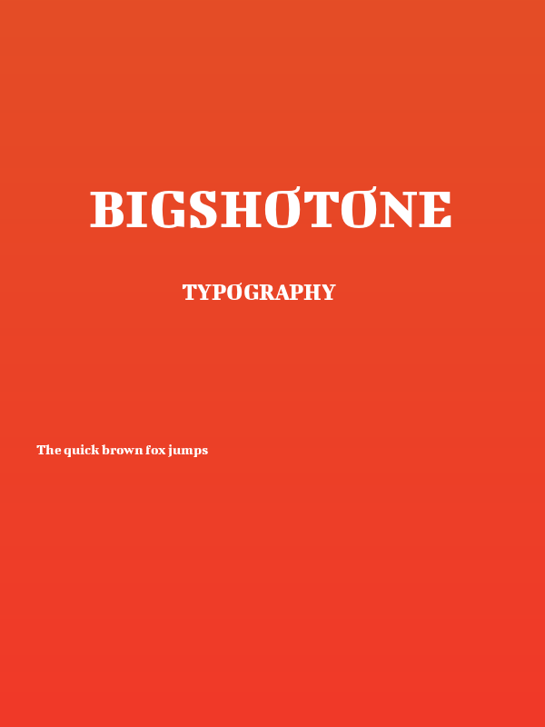 BigshotOne Poster