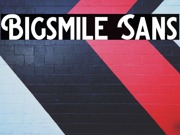 Bigsmile Sans Example 2