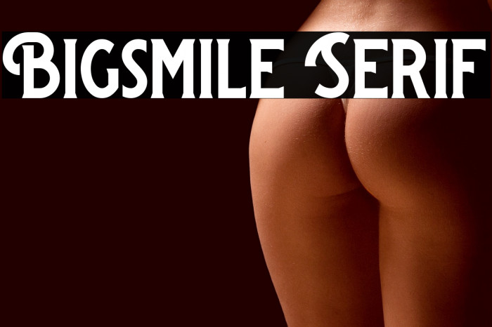 Bigsmile Serif Example 1
