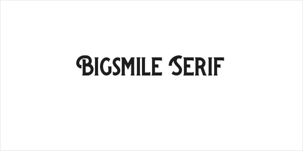 Bigsmile Serif Logo