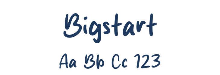 Bigstart Font Preview