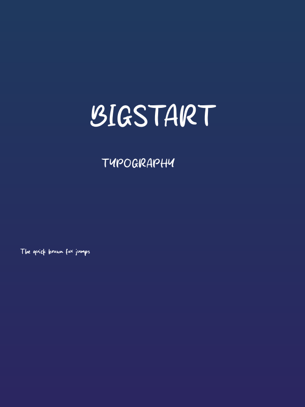 Bigstart Poster