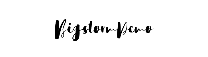 BigstormDemo  Frei Schriftart Herunterladen
