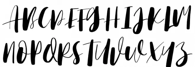 BigstormDemo Font UPPERCASE