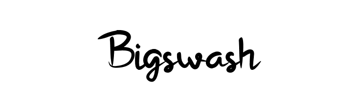 Bigswash  नि: शुल्क फ़ॉन्ट्स डाउनलोड