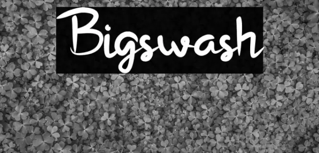 Bigswash Font examples