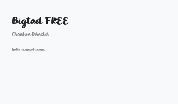 Bigted FREE Business Card