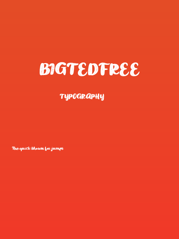 BigtedFREE Poster