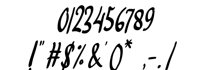 Bigtedy Font OTHER CHARS