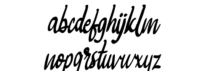 Bigtedy Font LOWERCASE