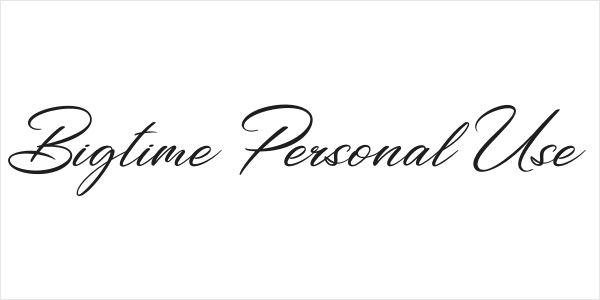 Bigtime Personal Use Logo