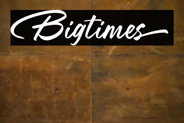 Bigtimes Example 1