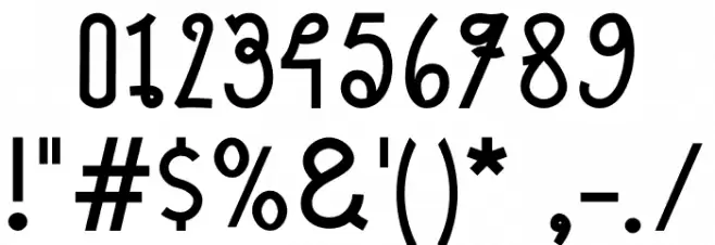 Bihun Black Font OTHER CHARS