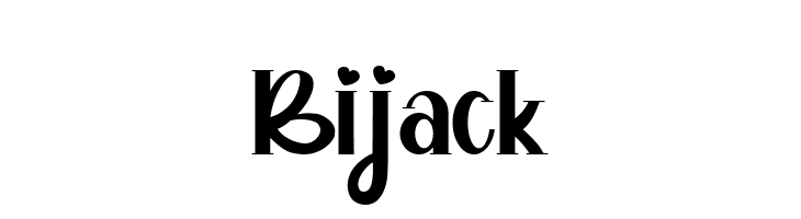 Bijack  フリーフォントのダウンロード