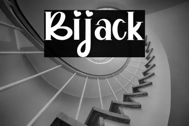 Bijack Font examples