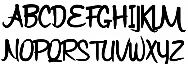 Bijak Script SemiBold Schriftart Groß