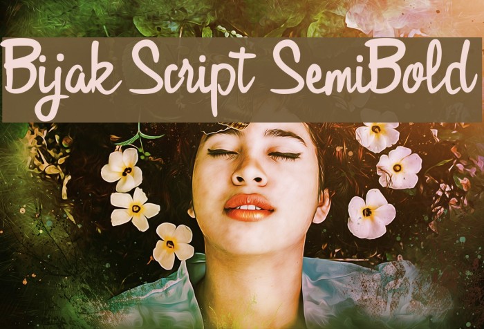 Bijak Script SemiBold Font examples