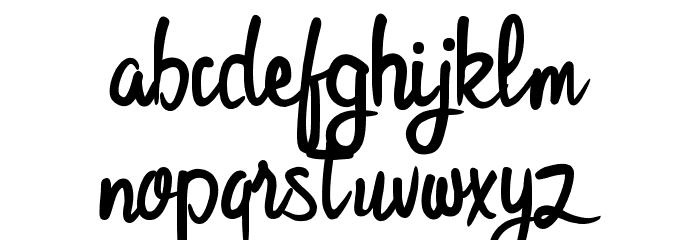 Bijak Script SemiBold Font LOWERCASE