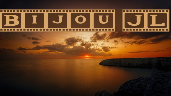 Bijou JL Font examples
