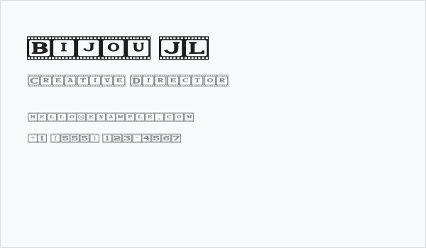 Bijou JL Business Card