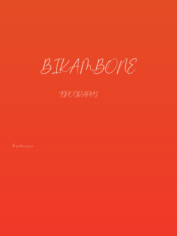 Bikambone Poster