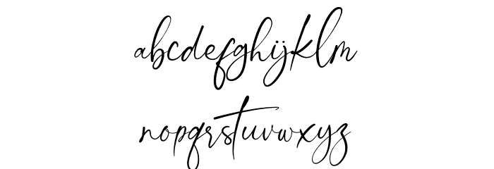 Bikambone Font LOWERCASE