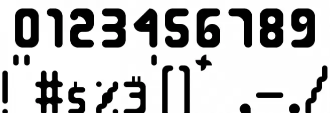 Bikang Struck Regular Font OTHER CHARS